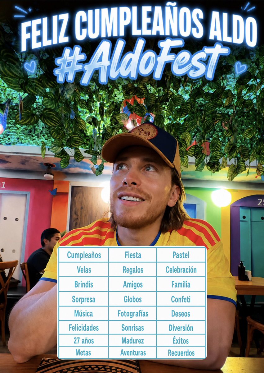 aldroncore's tweet photo. HOY andamos celebrando el cumpleaños de aldito🥹🫶🏼🩵✨ hay que enseñarle mucho amor🫶🏼‼️👇🏻

🔑 Frase oficial: 

FELIZ CUMPLEAÑOS ALDO
#AldoFest

💬 Comenta la palabra + la frase, y el #☝🏼

👉🏻 Denle like, RT!! https://t.co/veX6QasmZv