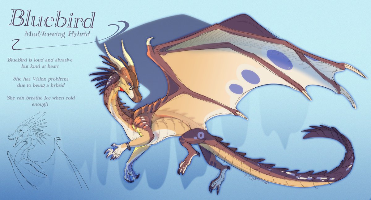 Eggstatic101's tweet photo. Redesigned an old OC!! #wingsoffire https://t.co/thIig8Iol8