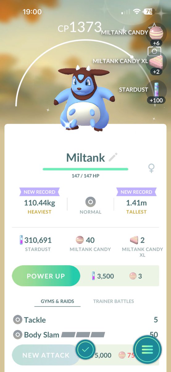 PokeMatt51's tweet photo. ANOTHER SHINY😍😍

#shiny #miltank #pokemongo https://t.co/IKR0856eWO