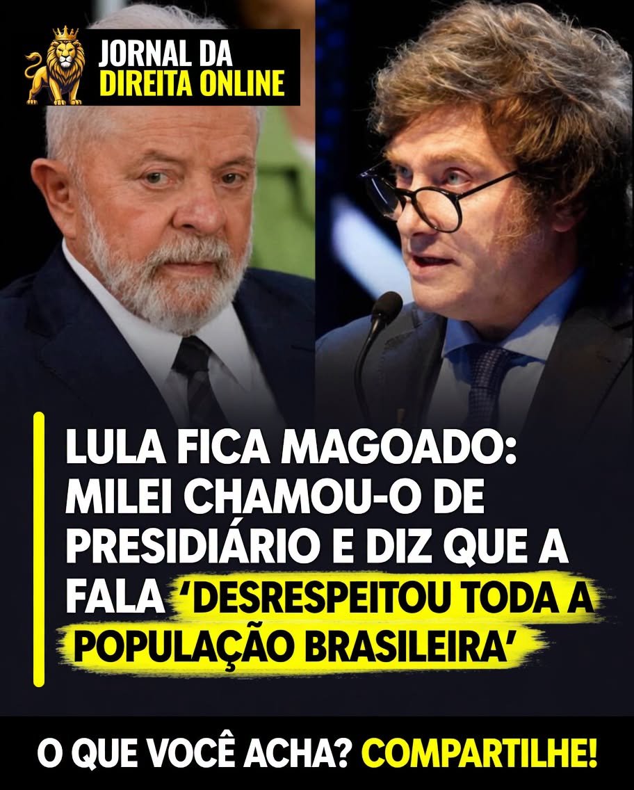 JornalBrasilOn2's tweet photo. O governo brasileiro decidiu chamar de volta pra consultas o embaixador do Brasil na Argentina, Julio Bitelli, depois das declarações do presidente argentino Javier Milei num evento político.

O Itamaraty considerou as falas de Milei ofensivas a Lula, ao Judiciário e ao povo brasileiro. Por isso, adotou a medida pra demonstrar insatisfação https://t.co/TAtkPmIhZz discurso, Milei chamou o Lula de “presidiário” e ainda criticou o ministro Alexandre de Moraes. 

As declarações repercutiram nos dois países e geraram reações de autoridades.Chamar o embaixador pra consultas é um gesto diplomático clássico de descontentamento e pode ser o primeiro passo antes de outras medidas nas relações entre Brasil e Argentina.