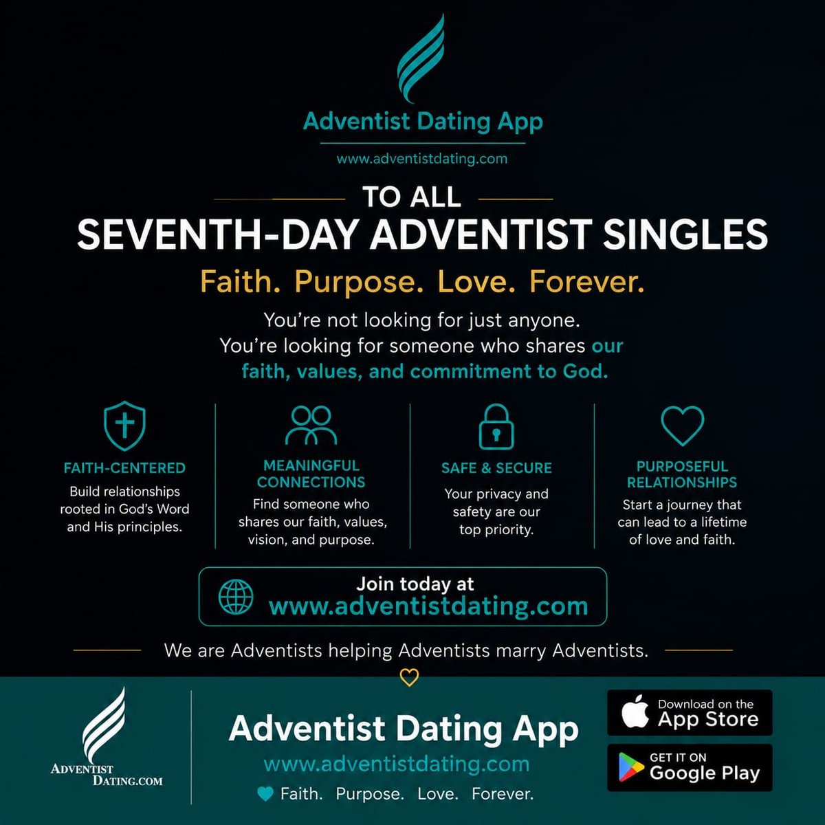 DatingAdventist's tweet photo. Looking for someone who shares our commitment to the church and our faith? Join https://t.co/xAkCpZtMCs. #Adventist #AdventistSingles #SDAChurch #AdventistLife #SDAWorld https://t.co/lu1hmGqnBJ