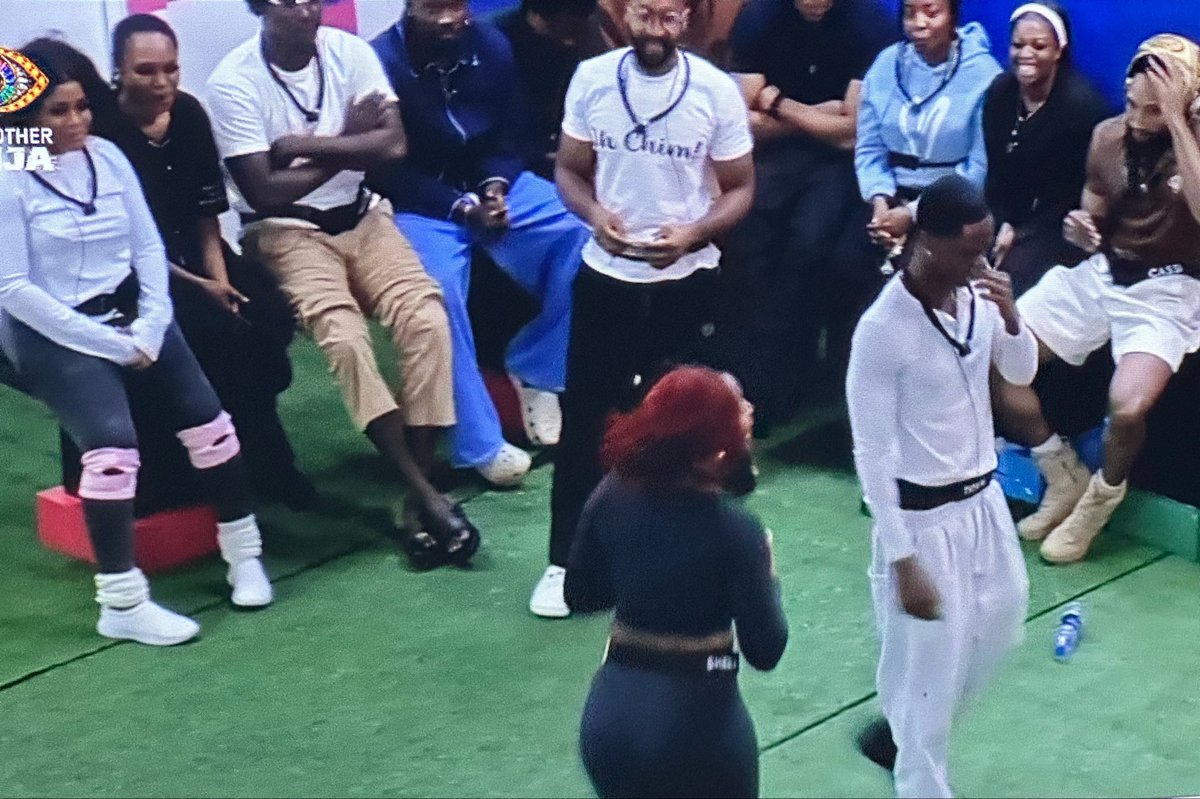 AssistantEbukaa's tweet photo. Chimsom is the new HOH 👑 But he has no HOH lounge privileges, with a lucky dip…Tram gets to enjoy the HOH lounge and he picks Sheba to share it with him. 

#BBNaija https://t.co/M2HGAGph2F