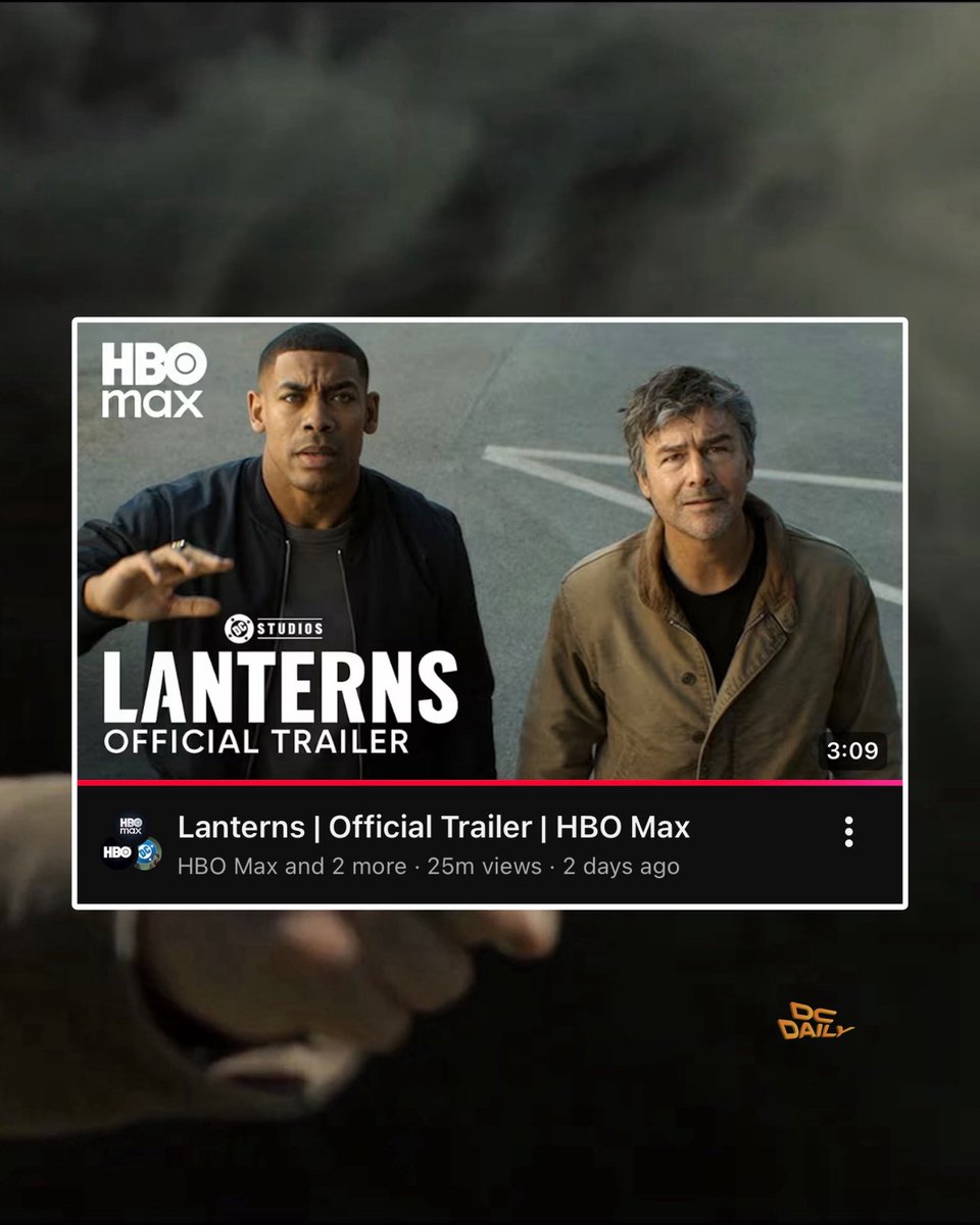 DCdaily's tweet photo. LANTERNS has officially become the most viewed trailer for any DC TV series, reaching 25 million views in only 2 days. https://t.co/WBrIXJcyTL