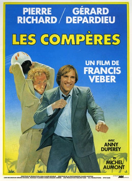 LaMireTV's tweet photo. Le duo Pierre Richard &amp; Gérard Depardieu fait mouche dans cette comédie de Francis Veber " Les Compères " (1983) avec Anny Duperey, Michel Aumont, Stéphane Bierry… ce soir à 21h10 sur France3 @FranceTV https://t.co/AEIIMUxRNE