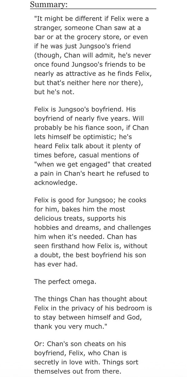 realheartvilia's tweet photo. i think i need someone older | chnlx 🐺🐥 | boyfriend’s dad! alpha! chn x younger! omega! flx | 1/2 chapters | https://t.co/XDCfK6koVk https://t.co/chmVeRaRqr