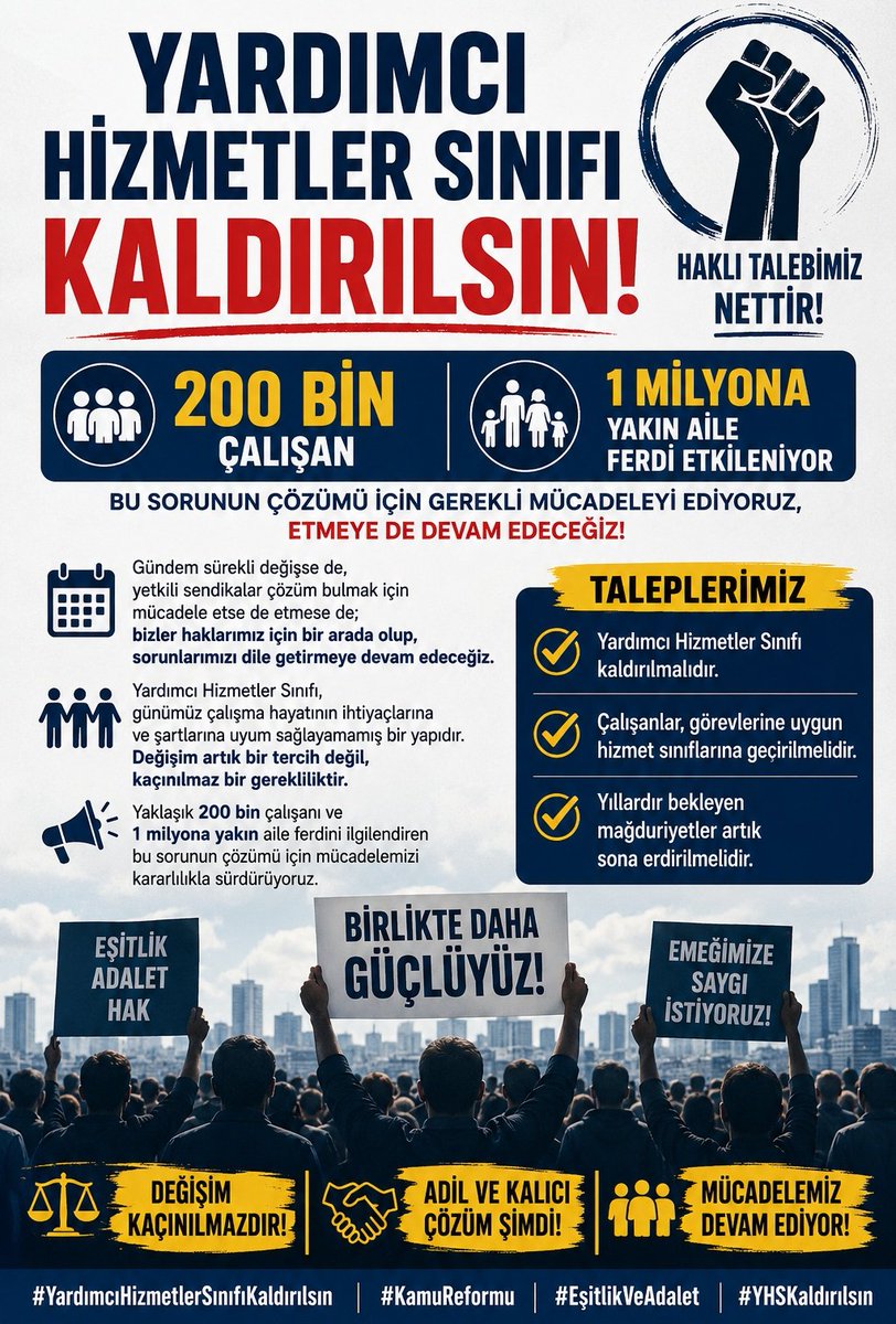 ERSNATLI5834's tweet photo. #YhsGündemde
#YardımcıHizmetlerSınıfı https://t.co/49o6cLSGoa