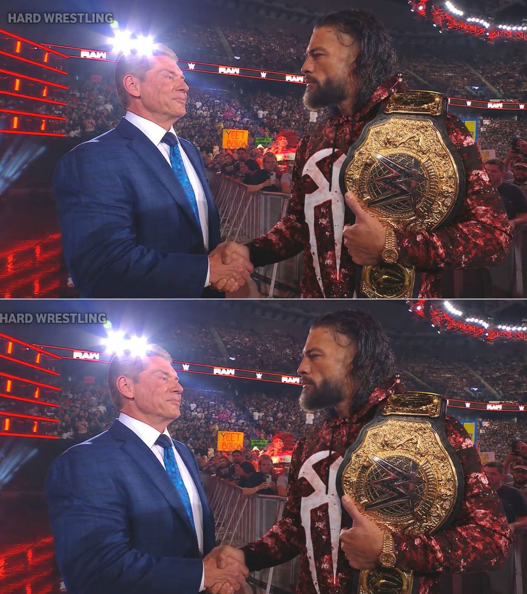 HardyAll77's tweet photo. Could Vince McMahon make a surprise return on tomorrow's RAW? What do you think?
#WWE #WWERaw #VinceMcMahon #RAW #Wrestling #WWETwitter https://t.co/wEV1fOJxPz