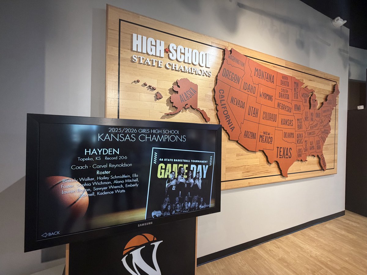 WIBWAndrew's tweet photo. Visited the Women’s Basketball Hall of Fame in Knoxville, TN, and a piece of NEKS is on display. 

All the 2026 high school girls basketball state champions have a slide, including @HaydenGirlsBbal @Lake_Hoops and Linn. 

⬇️⬇️

@WIBWsports @WBHOF https://t.co/0OsSWs1TR3