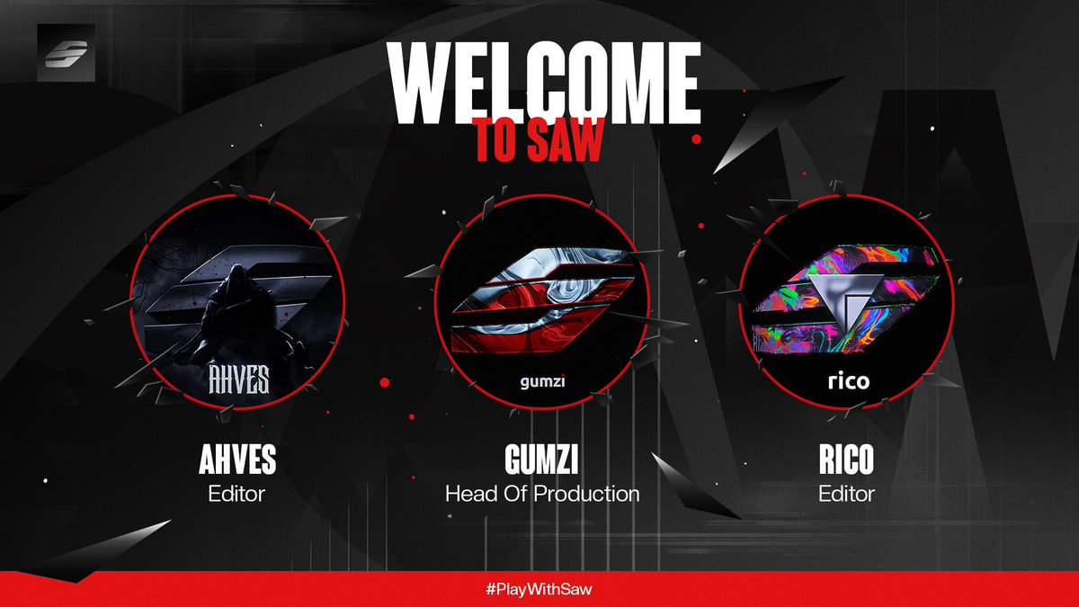 TheSawStudios's tweet photo. Welcome our newest additions for Saw Studios!
π₯ - @lil9umzi
ποΈ - @ahvjpg
ποΈ - @RIC0VFX
#CreateWithSaw https://t.co/0dpWmALoah