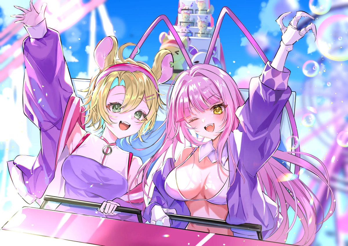 CosmicShamrock's tweet photo. It's time to party, @furraridriver joined @727pro_pr  yesterday!  I think a rollercoaster date with @MataraKan is the perfect way to celebrate!!  So excited for what comes next.  #AshtonARTen #KanCraft Thank you @Irimiya_c for this beautiful piece https://t.co/sa7HrISx01