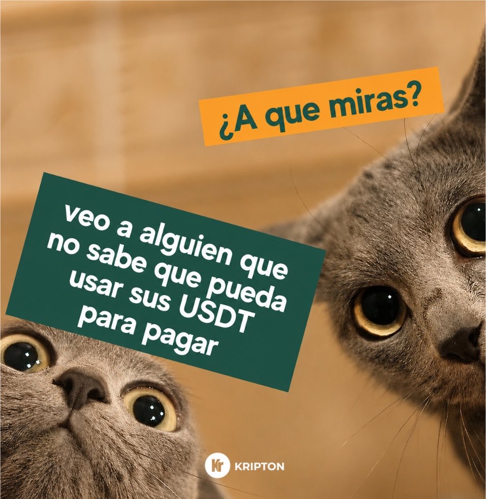 kripton_la's tweet photo. La mayoría conoce el USDT para ahorrar, pero pocos saben que también pueden usarlo para pagar.

Cada vez hay más comercios que aceptan USDT, permitiéndote usar tus ahorros en el día a día sin convertirlos antes a pesos. https://t.co/s0JD6gJ7TZ