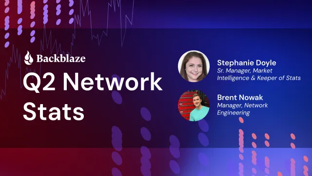 backblaze's tweet photo. Cloud traffic is shifting fast. See the real-world data.
Join Brent Nowak & Stephanie Doyle live tomorrow to break down the latest trends in our #NetworkStats report.
📅 July 28 | 11:30 AM PT / 2:30 PM ET
Can't make it? Register for the recording 🔥➡️ https://t.co/kiKDitQ8Yc https://t.co/aM0xBEQWZe