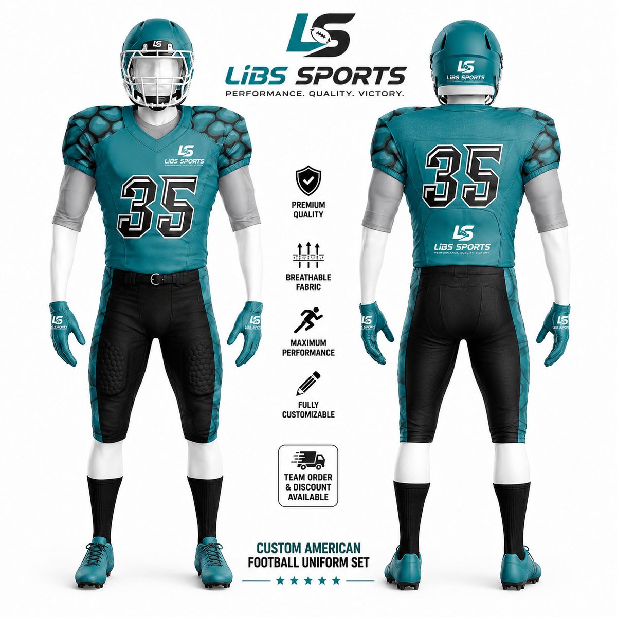 LibsSports's tweet photo. Custom American Football Uniform Set – Scale Shoulder Design

Contact Us for samples or Bulk Orders
WhatsApp or DM Us for more details

#americanfootball
#USASportswear
#sportswear
#uniforms
#sports https://t.co/lCzFWxxyDc