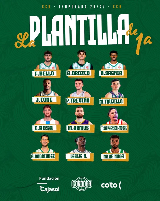Image from Córdoba Club de Baloncesto (@CordobaCB)