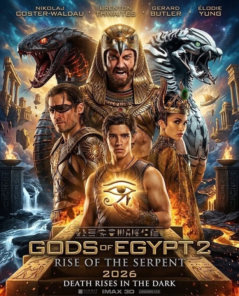 Maro_lissy's tweet photo. God of Egypt is a fantasy action movie based on ancient mythology 
The story follows Bek, a young mortal thief, who joins forces with Horus, the god of the sky, to stop Set, the god of darkness and the desert.
Set kills king Osiris takes over Egypt, and rules with cruelty. Bek wants to rescue his beloved Zaya, while Horus wants to reclaim his throne and save Egypt . Together they face many dangerous challenges before defeating Set and restoring peace.