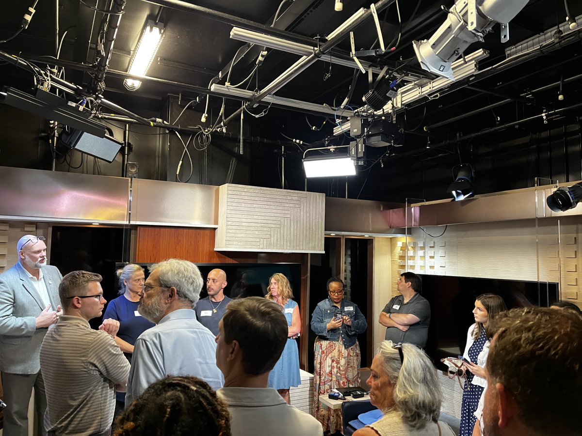 CSPANClassroom's tweet photo. The 2026 #CSPAN Summer Educators' Conference fun continued on the first day with an in-depth session about @CSPAN Classroom's curricular offerings and a tour of our headquarters on Capitol Hill.

#Teachers #Tour #PlaceBasedLearning #InsideLook #SSChat #EdChat #APGov https://t.co/6k6bNFWTw3