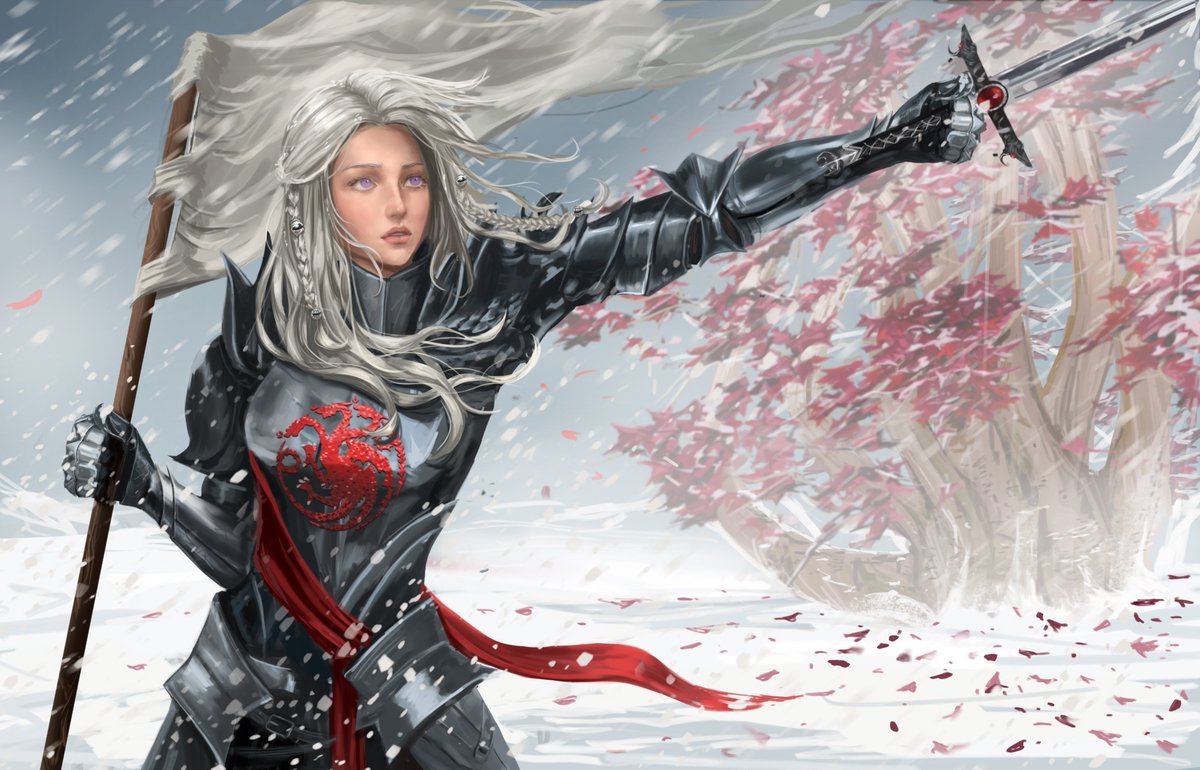 virginrosess's tweet photo. “... the dragon... “ and saw her brother rhaegar, mounted on a stallion as black as his armor. ” ... "the last dragon,”

#danyweek2026 https://t.co/bf7XNFtmeE