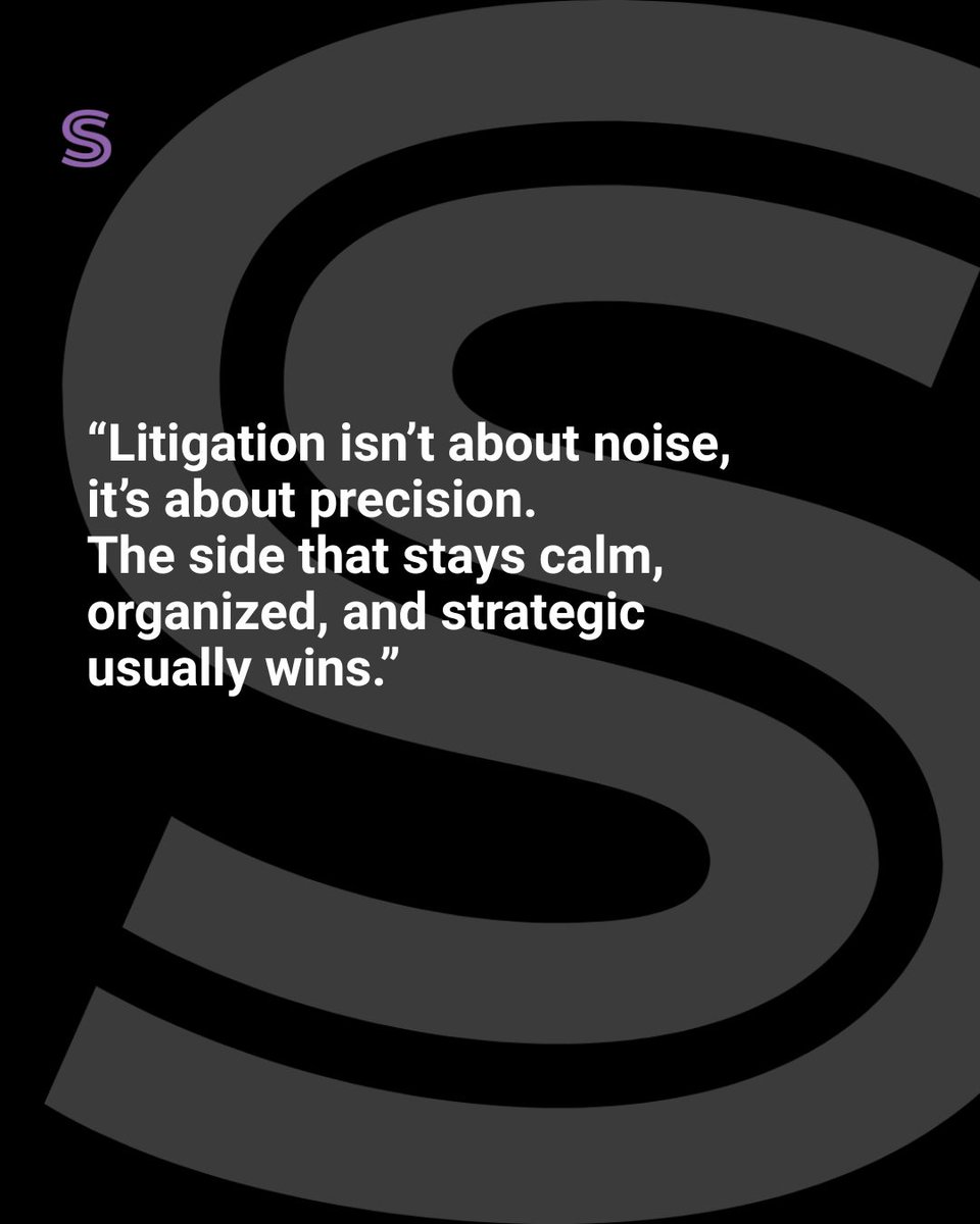 huronlaw's tweet photo. Litigation isn’t about noise, it’s about precision. The side that stays calm, organized, and strategic usually wins.

#LitigatorMindset #AttorneyLife #LitigationPractice https://t.co/0579uLriuW