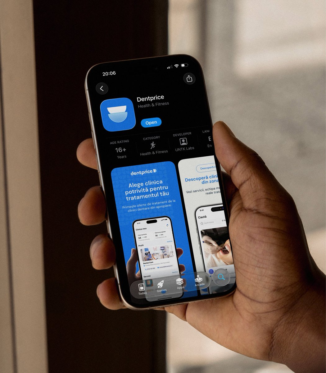TheRobertAvram's tweet photo. The app we designed for Dentprice from 0 → 1 live on App Store.  

Worked closely with the founder from the idea stage to launch.  

Did brand, website, web and native app design and build. https://t.co/zqMudBBy8f