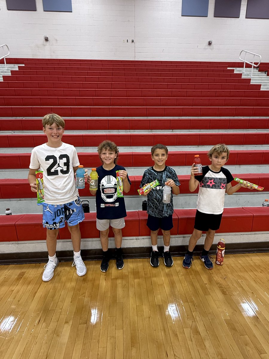 NorrisFootball's tweet photo. 3rd-4th Youth Camp was a success! #WNE

3rd Grade Hardest Worker - Atticus Partida
3rd Grade Camp MVP - Aaron Knudtson
4th Grade Hardest Worker - Lawson Rausch
4th Grade Camp MVP - Barrett Southwick https://t.co/0D3lCgI0c6