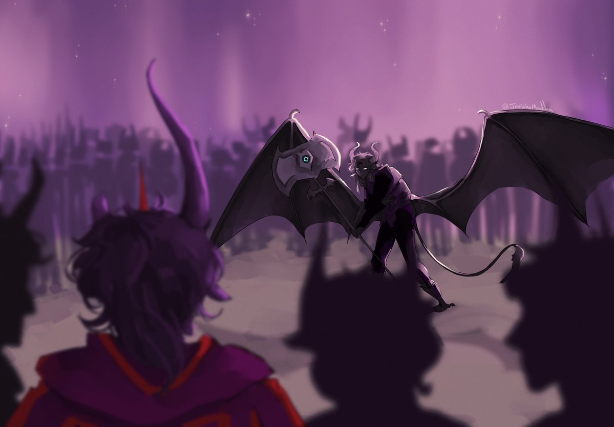 JerichoMadden's tweet photo. Spoliers 
The end guardian versus the end conqueror 
Rip doomsday duo
#spokeisherefanart #minutetech #spokeishere #uu #unstablesmp https://t.co/h7UtJdfRRo