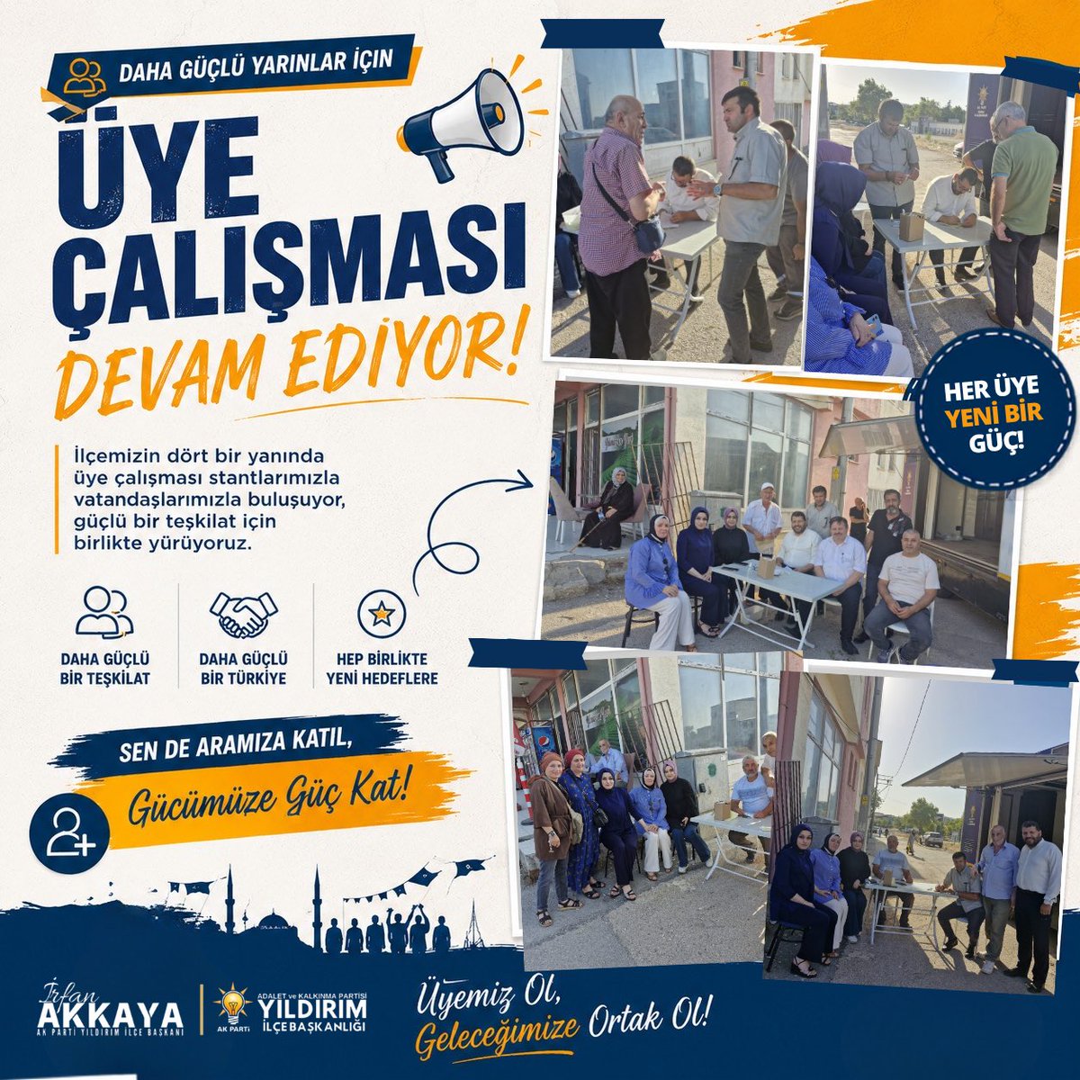 Akpartiyildirim's tweet photo. 📍 Karapınar Mahallemizde Üye Çalışmamız

Karapınar Mahallemizde kurduğumuz üye çalışma standımızda kıymetli hemşehrilerimizle bir araya geldik.

Gönüllere dokunmaya, vatandaşlarımızı dinlemeye ve büyük Türkiye yolculuğumuza yeni yol arkadaşları kazandırmaya devam ediyoruz.

Her üye yeni bir güç, her gönül güçlü bir teşkilat demektir.

Birlik ve beraberlik içinde, durmadan yorulmadan çalışmaya devam ediyoruz.