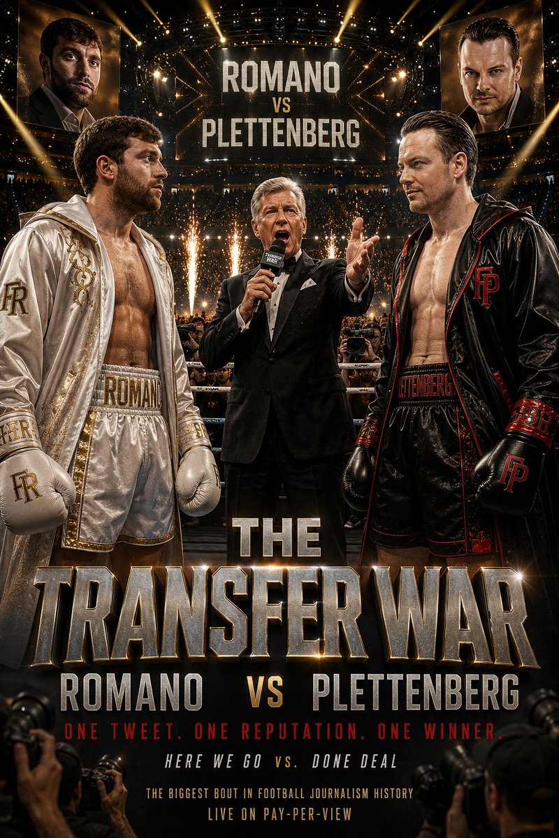 KeepTB_'s tweet photo. The transfer window has its own main event. 🍿
Football Twitter, let's get ready to rumble. 🥊

@Plettigoal 
@FabrizioRomano https://t.co/kh6SqmloUm