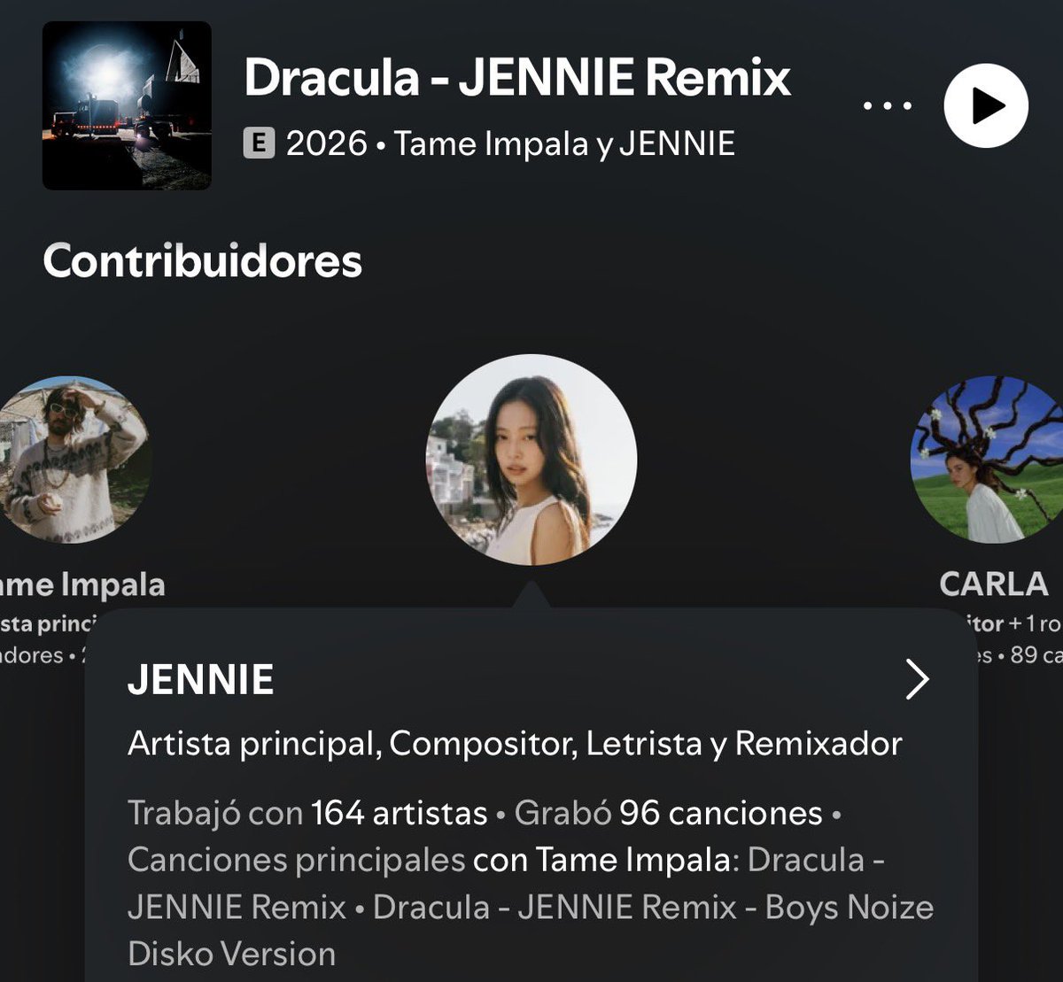 lumaccoo's tweet photo. Jennie is credited in each song as the main artist, so she receives the same royalties as each of the main artists of the song

In addition, the only song that had no composition is OOTG but it is still one of the main artists inside https://t.co/eSaFplWcPi