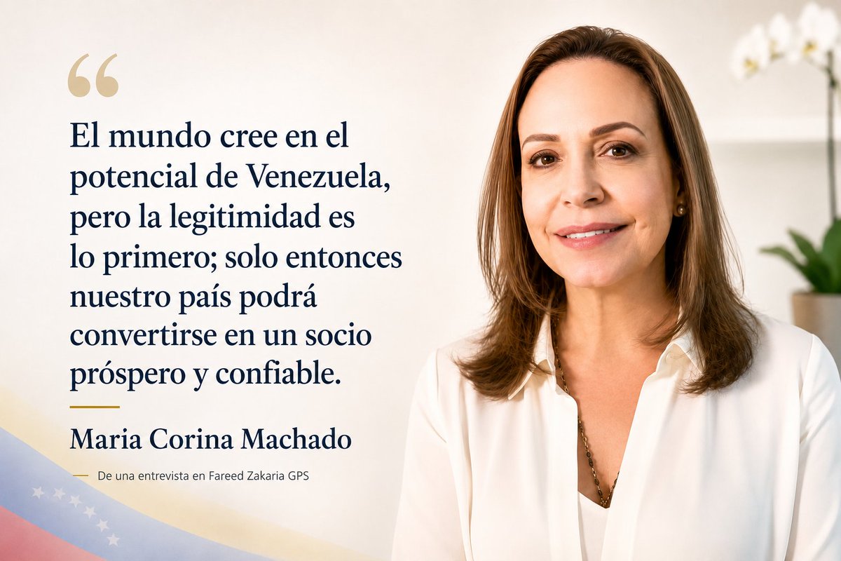 elhabito's tweet photo. Aquí, una frase que rescato de la entrevista de @MariaCorinaYA con @FareedZakaria: una definición precisa de lo que Venezuela necesita para volver a ser un país confiable, próspero y respetado. https://t.co/Y0iORZPQmN