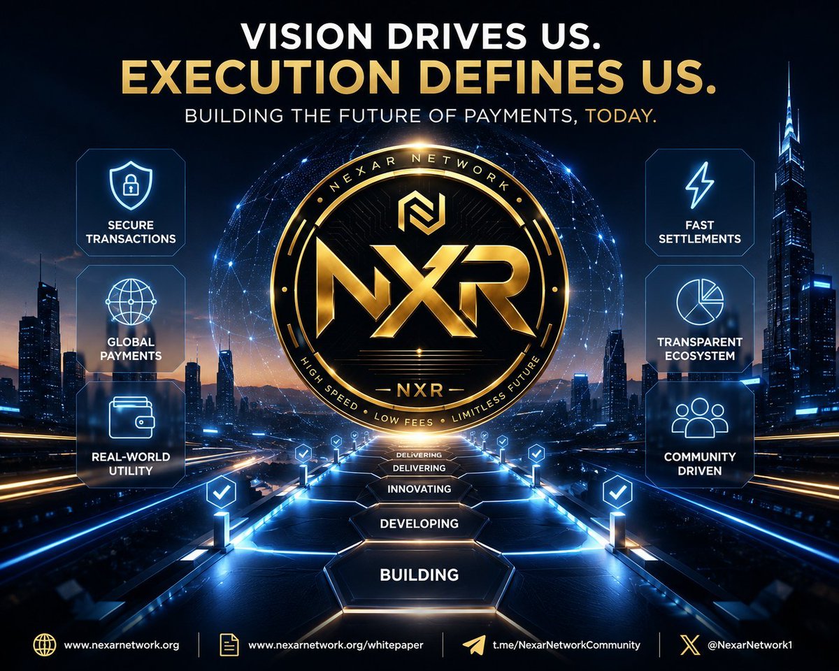 NexarNetwork1's tweet photo. Every great project starts with a vision, but real progress comes from consistent execution. 

@NexarNetwork1 is building the future of blockchain powered digital payments.

Learn more 
🌐 https://t.co/kpTpty2rKB
📄 https://t.co/8cm7awPvax
💬 https://t.co/SSVecbLSBh… https://t.co/6TsL2p1Vzw