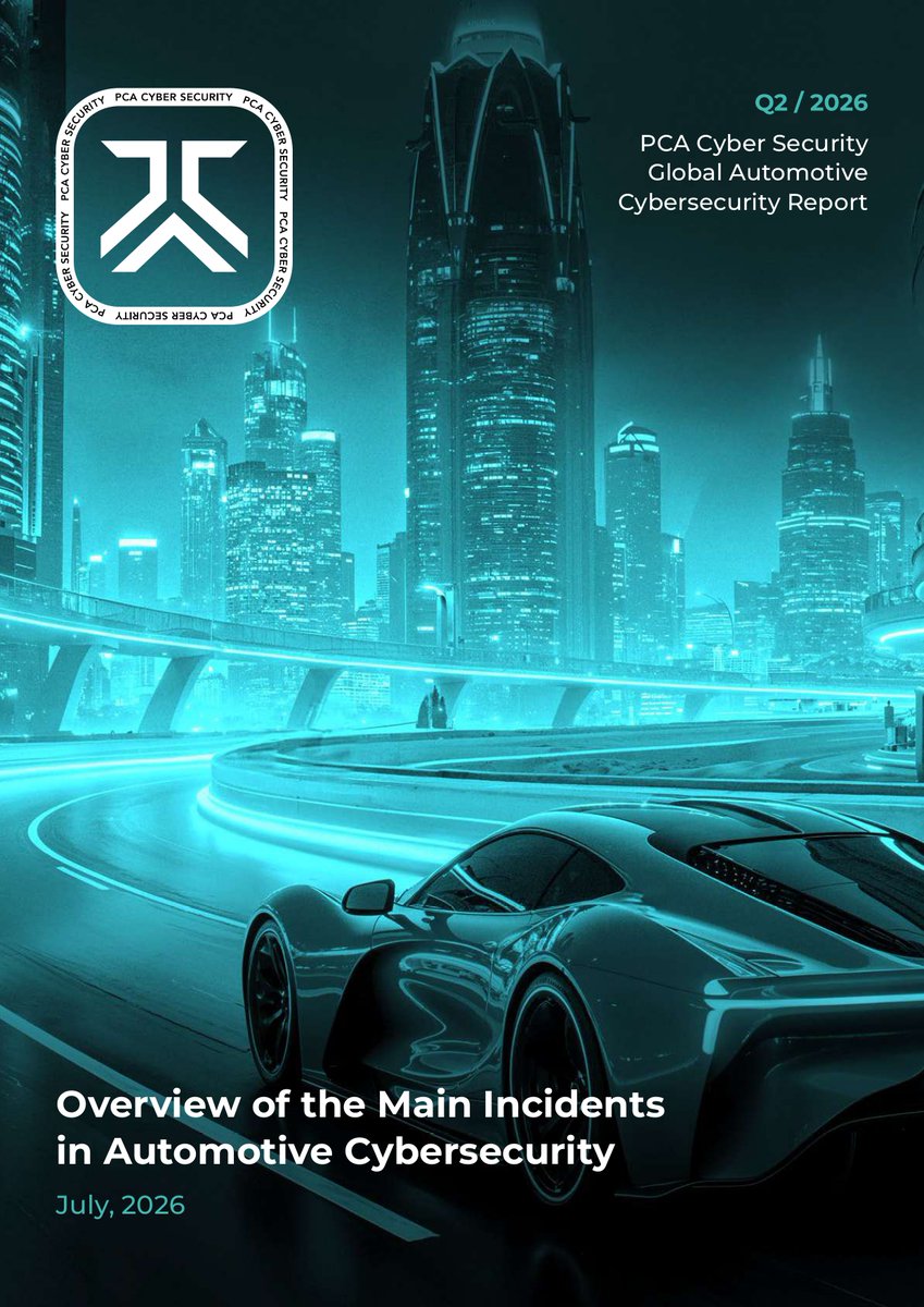 PCACyberSec's tweet photo. 🚗 Our Q2 2026 Global Automotive Cybersecurity Report is out.

Key findings:
• 345 automotive vulns (+30% QoQ)
• High-severity findings more than doubled
• Fleet &amp; supply chain attacks continue to grow

Get the report:https://t.co/J2M5yVFisw

#Cybersecurity #ThreatIntelligence https://t.co/oIHiF5GiCT
