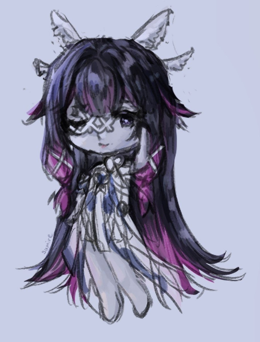 Yum1ra's tweet photo. Columbina's sketch #Columbina #GenshinImpact #原神 #sketch https://t.co/siXCwfhF7Q