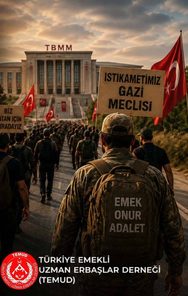 TEMUD_2024's tweet photo. Adımlarımız Gazi Meclise, sesimiz milletin vicdanına ulaşıyor.
Her kilometre, yılların emeğini taşıyor. Her adım, unutulan vefayı hatırlatıyor. Her nefes, adalet çağrısı oluyor.
Biz yürüdükçe umut büyüyor, vicdanlar uyanıyor.
#KahramanlaraHakYürüyüşü
#UzmanÇavuş
@alitilkici38 https://t.co/F2tlcqta9x
