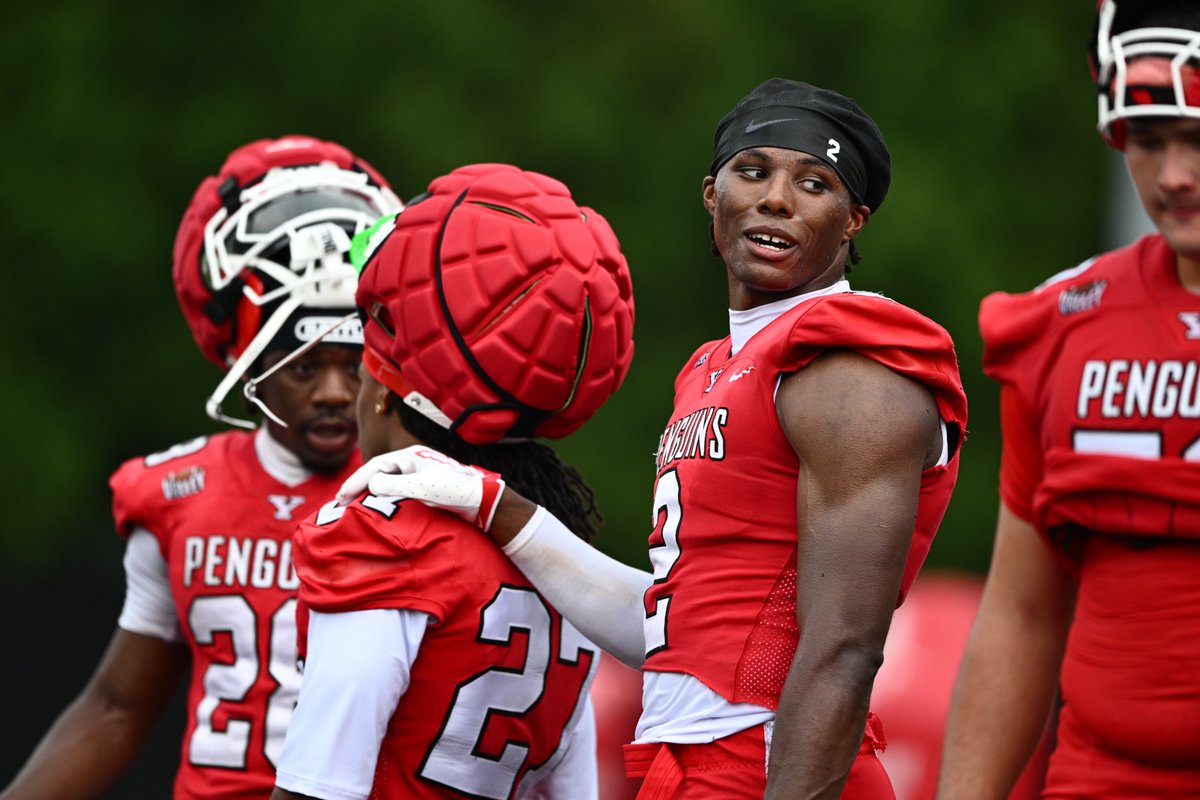 ysufootball's tweet photo. Day One of camp is in the books! 

Great morning of practice for our Penguins🐧🏈

#GoGuins https://t.co/YHzVWUVKwj
