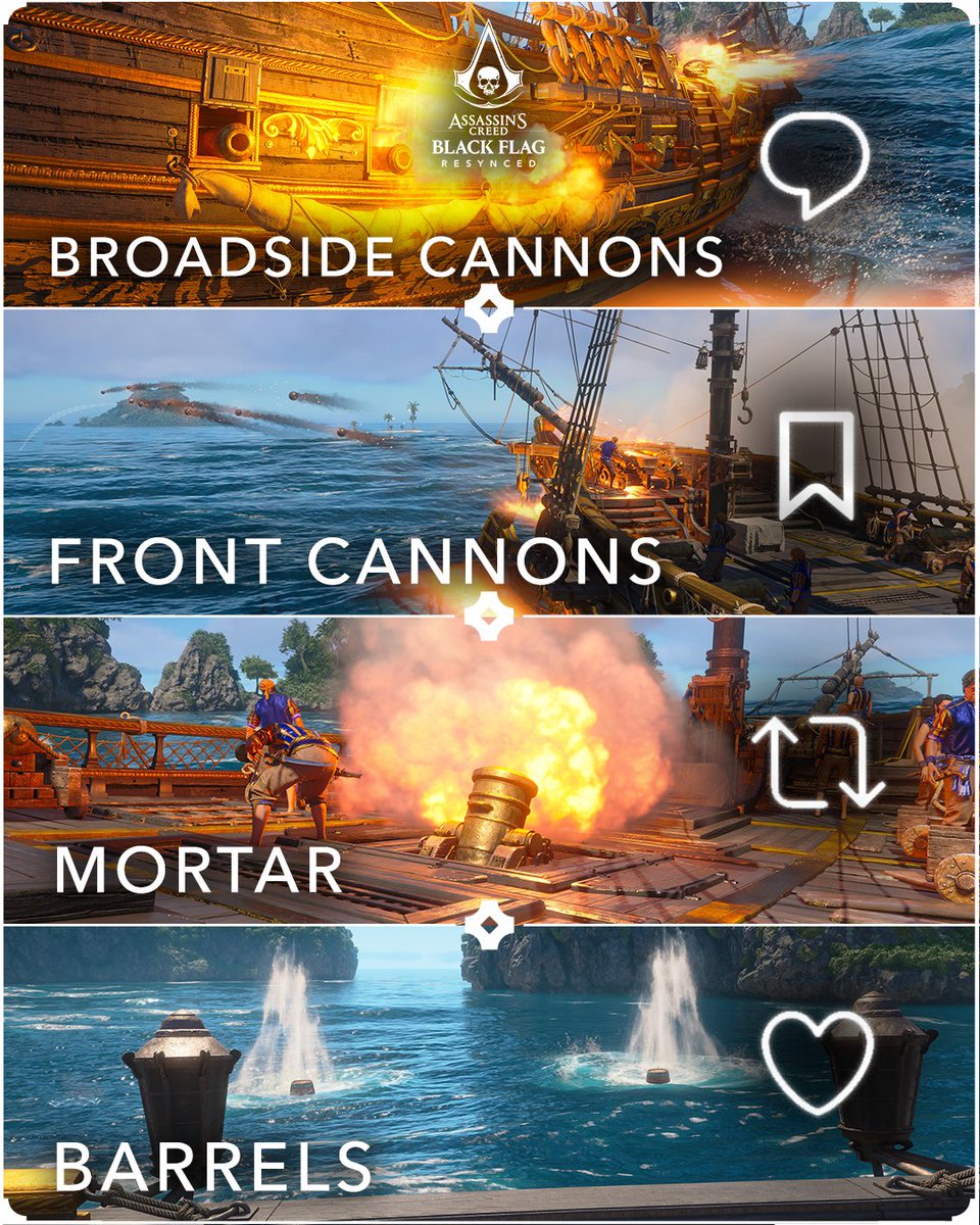 assassinscreed's tweet photo. Aye Captains! What's your most used weapon aboard the Jackdaw? 🫡🏴‍☠️
 
#AssassinsCreed https://t.co/CqH9xYadt8