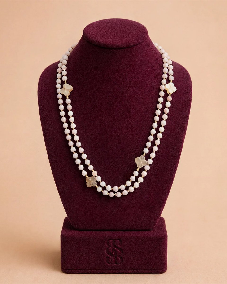 bintsaeed_brand's tweet photo. From oasis gardens to desert skies.

The flower recalls the desert flora surrounding Al Ain Oasis. The name Al Quaa looks towards the open desert and its remarkable night sky.

The Al Ain Oasis Necklace and Al Quaa Earrings in rose quartz.

#BintSaeed #AbuDhabi #AlAin #AlQuaa https://t.co/7p8WlCPZnx