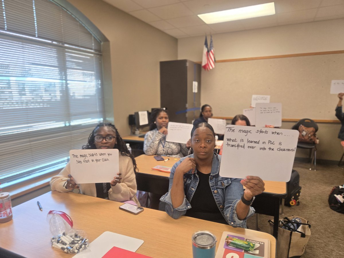 MrsFlegeance's tweet photo. The MAGIC starts with your PLC!
@SpringISD IEI, we explored how powerful Professional Learning Communities become when every piece works together.  When educators learn together, students achieve more.  #PLC  #TeacherLeadership #TogetherInCulture #TheMAGICStartsWithYourPLC https://t.co/jqg0tX4Cxm
