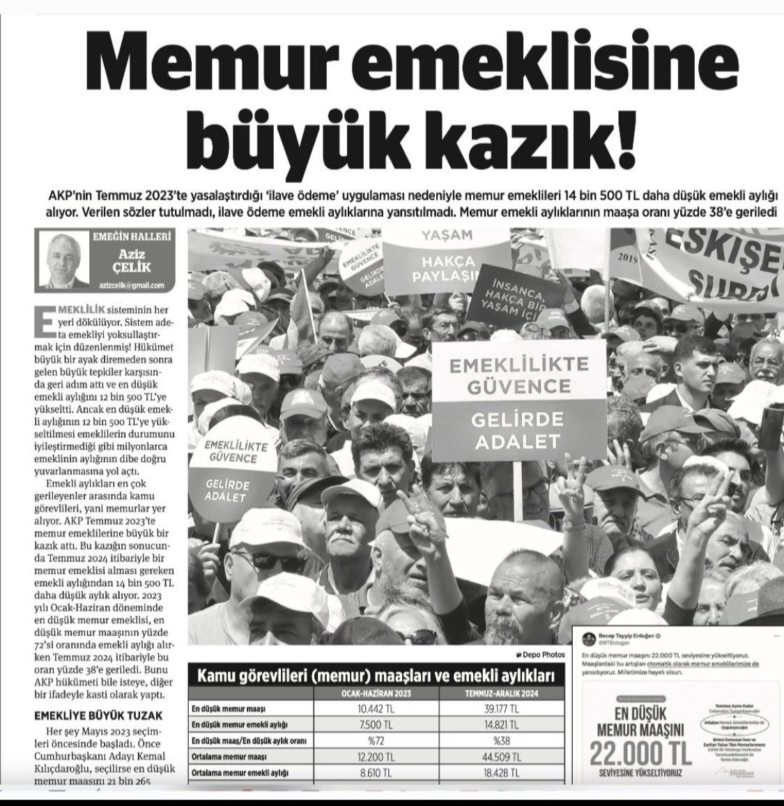 YKSELMEK6's tweet photo. 💥Hani, 39 ay önce OTOMATİK YANSITILACAK demiştiniz. 25.153 TL seyyanen ilave ödeme artışı hakkımız yasal mevzuatta hükmedildiği gibi OTOMATİK olarak aylıklarımıza yansıtılmadan durmayacağız susmayacağız mücadeleye devam edeceğiz 
🇹🇷
#EmekliMemur 🧚
#MemurEmeklisineAdalet https://t.co/yzeJj2micg