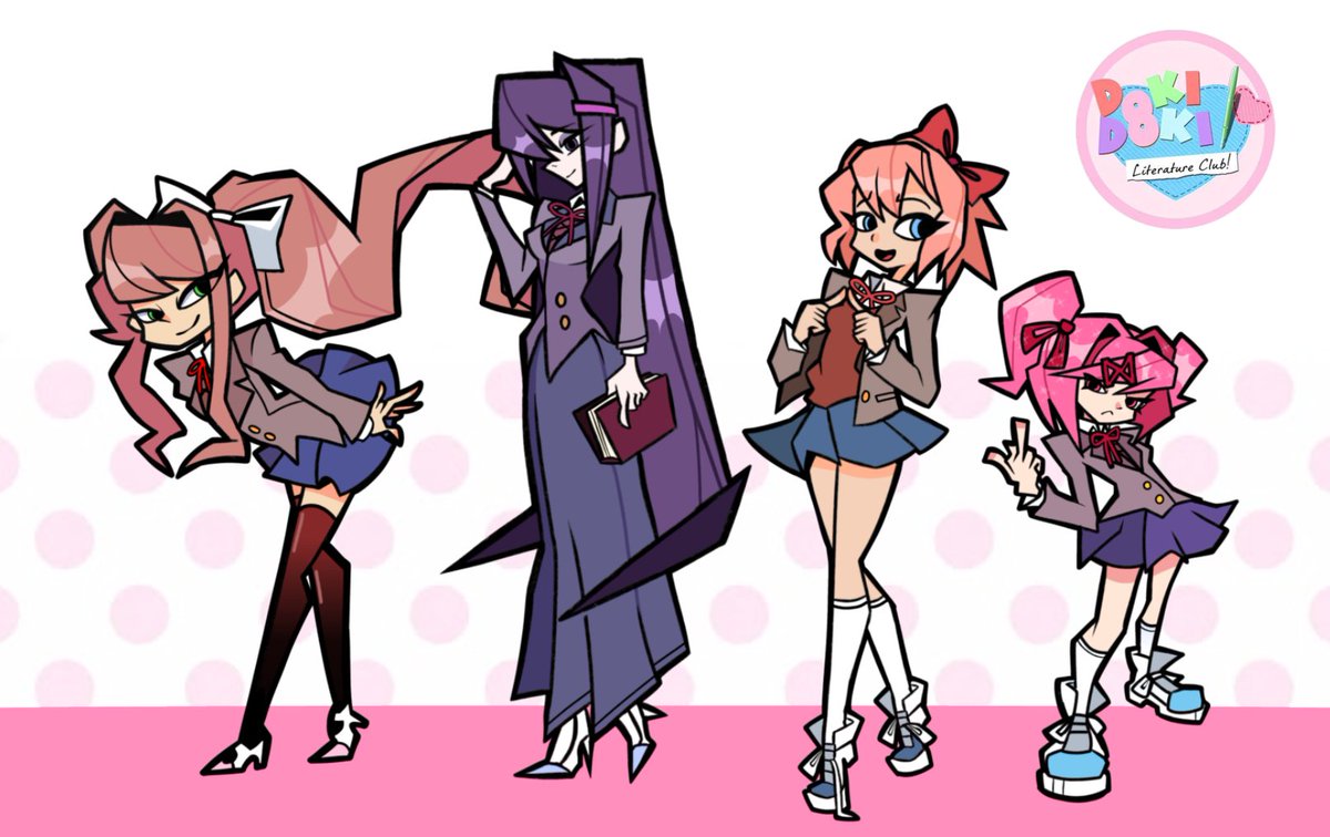 erchi1ck's tweet photo. DDLC GIRLS in my art style
#ddlc #art #justmonika https://t.co/XugRUKK8qw