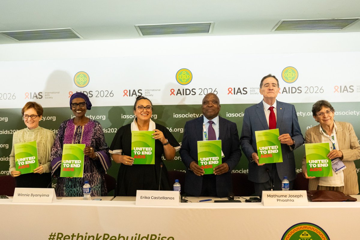 UNAIDS's tweet photo. UNAIDS’ new report, launched at #AIDS2026, shows that global HIV response is faltering as reemergence looms.
Press release: https://t.co/TuebyQW3p7 https://t.co/Ac3lCiRYhC
