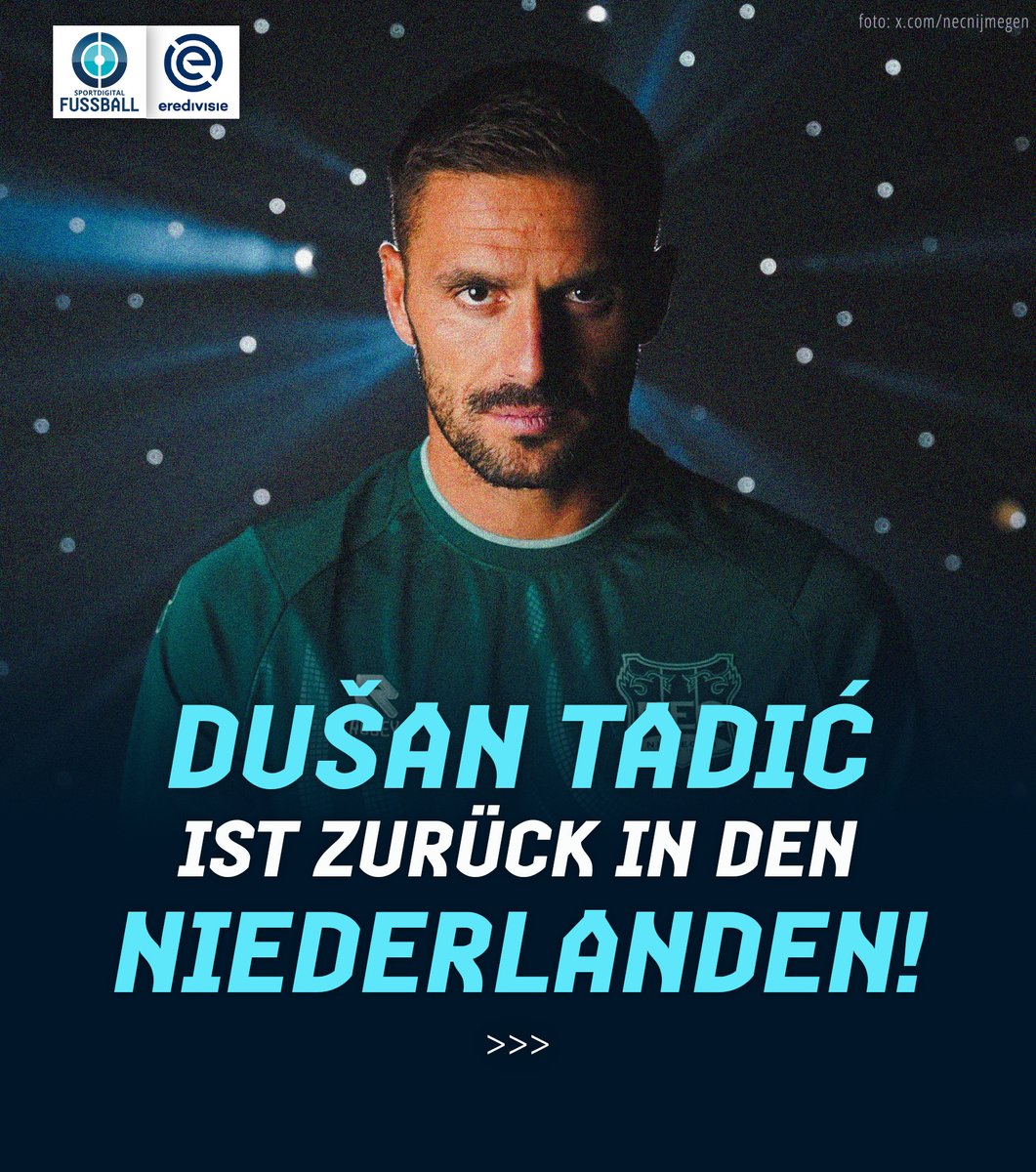 sportdigital's tweet photo. Der 37-jährige will es nochmal wissen! 🇳🇱🔙

#sportdigital #Eredivisie #NEC #NECNijmegen #Tadic https://t.co/OvZkADKSGl