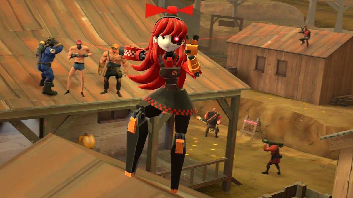 Abhelter's tweet photo. "Smile" (december 13, 2024)
Something great is about to happen (the death of the buff mercs)
#SFM #SourceFilmmaker #TF2 #TeamFortress2 #MimiSentry #MimiSentryisbetterthanthebuffmercs #Soldier #Heavy #Sniper #buffmercsaretrash #Engineer #Spy #Pyro https://t.co/I8R3hRZb4z