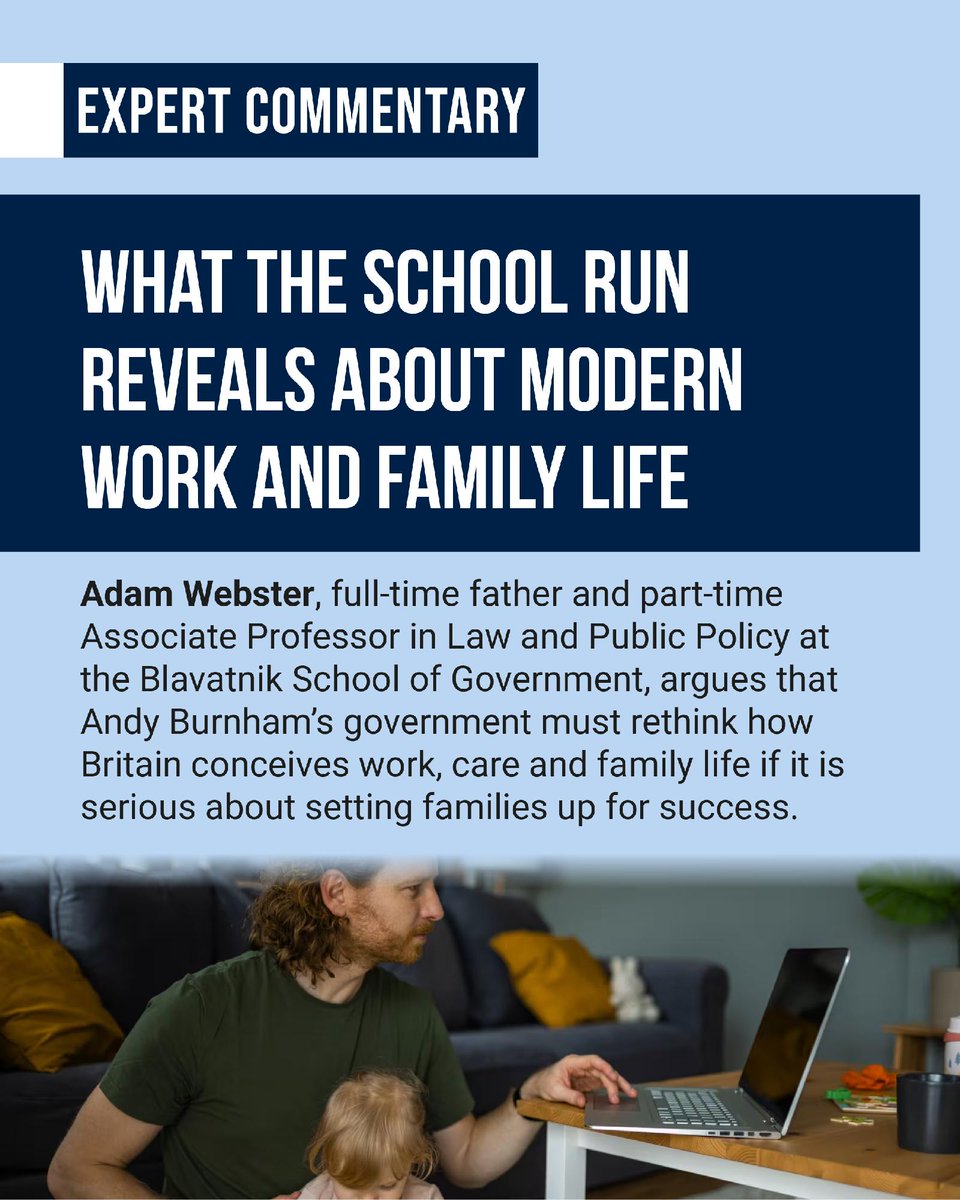 UniofOxford's tweet photo. The school day and the working day do not align and families are left to bridge the gap.

Oxford’s Adam Webster argues that this is a structural policy problem, not one that better diary management can solve.
 
Read more ⬇️
https://t.co/ZNY0vmuwCh https://t.co/FIQ92JFKOv