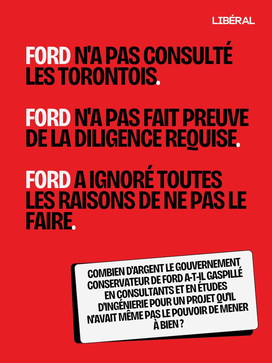 OntLiberal's tweet photo. Avant de faire une annonce importante, on consulte le public. On procède à une analyse rigoureuse. On examine les faits.

Doug Ford et son gouvernement, déconnecté de la réalité, ont sauté ces étapes. Et comme toujours, ce sont les Ontariens qui paient le prix.

Merci à tous ceux qui ont fait entendre leur voix, ainsi qu’à @MarkJCarney et @stevenmackinnon d’avoir pris une décision éclairée.

#onpoli