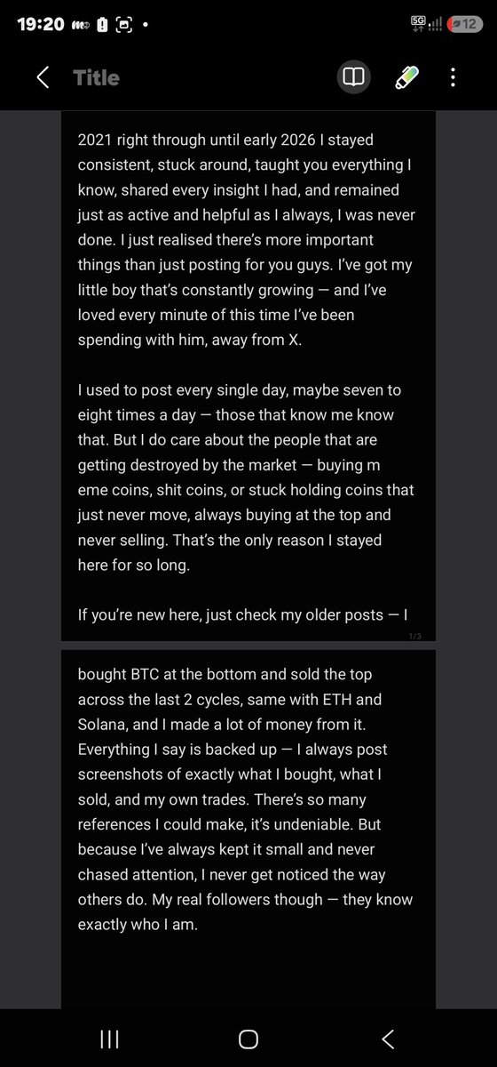 Megavelli2's tweet photo. I’m no longer verified on X because I’m no longer supporting Elon Musk. But do me a favor — read what I’ve posted. Do not give up. I’m still here. Don’t give up.

We are in a short bearmarket period market is moving #eth did what i said ath 2027

#buyfear #sellgreed https://t.co/c45whzZtrF