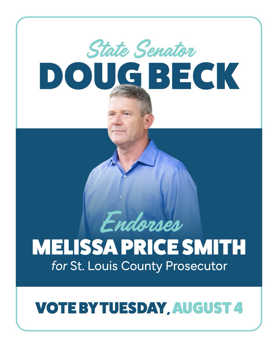 mpsstlcp's tweet photo. I’m incredibly honored to receive the endorsement of Senator Doug Beck. I’m grateful for his support and proud to have him standing with our campaign. Thank you, Doug! https://t.co/6dMIjPmqeB
