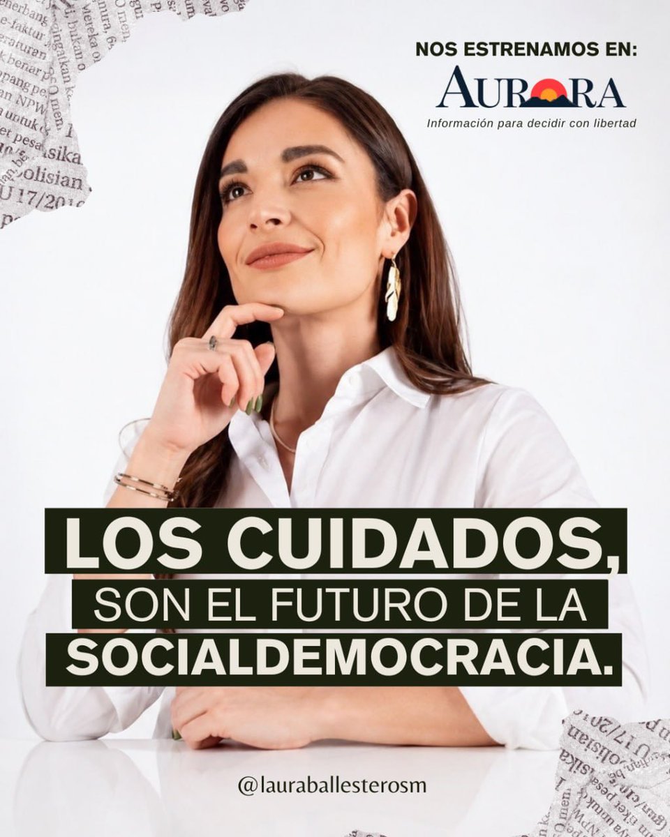 LBallesterosM's tweet photo. Les comparto con mucha emoción el primer texto que escribo en este nuevo espacio. 

Gracias, @PabloHiriart, por la invitación a escribir en Aurora. A partir de ahora nos leemos todos los jueves. Es un honor compartir este espacio con voces como @ruizmassieu, Germán Martínez y Aurelio Nuño. 

Arrancamos con una convicción: los cuidados son el futuro de la socialdemocracia. Gobernar también es cuidar a las personas, fortalecer a las comunidades y poner la dignidad en el centro de las decisiones públicas.

Los invito a leer la columna y a sumarse a la conversación (link en mi bio).

https://t.co/cCM5CWdRjQ