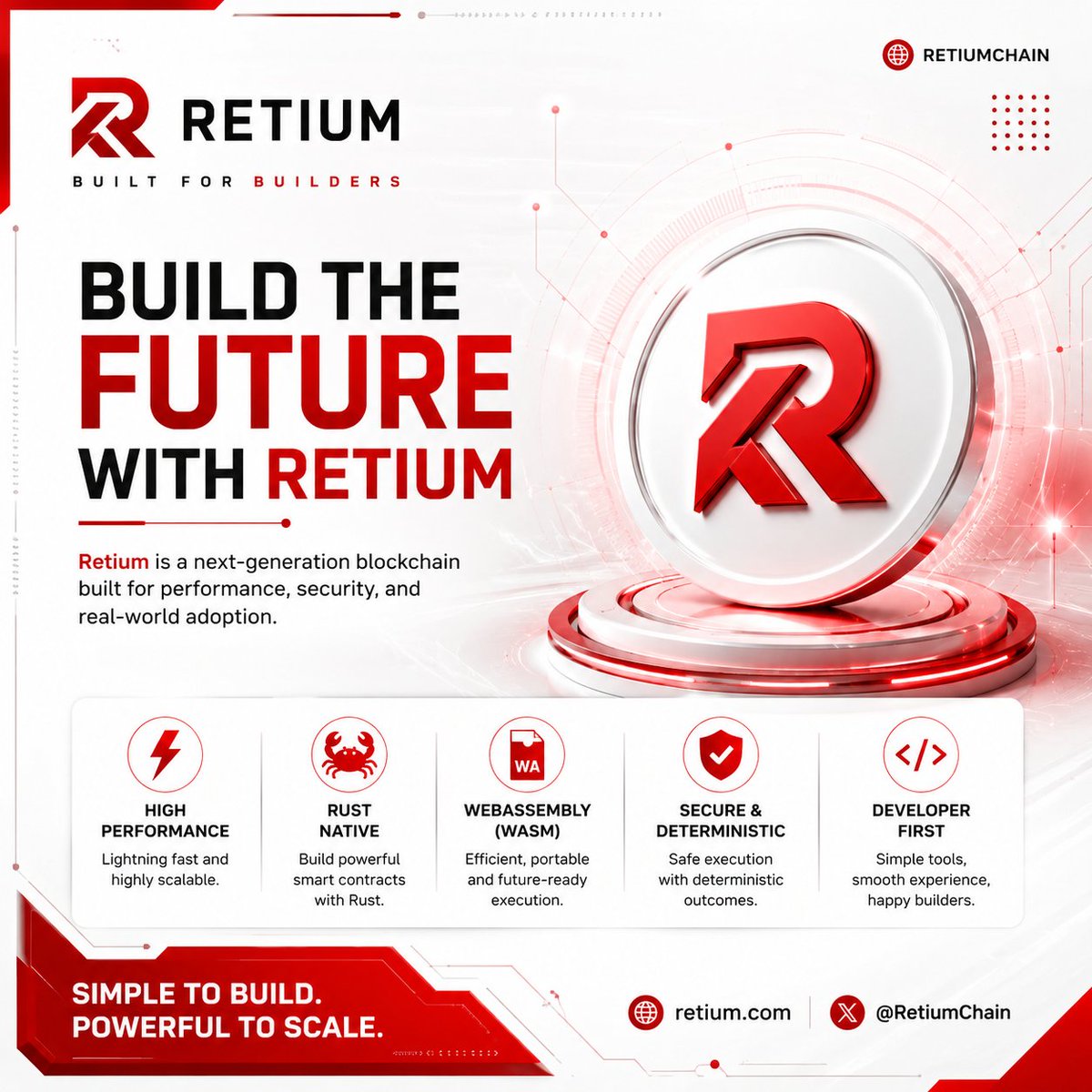 0xGulla's tweet photo. Every blockchain talks about speed.

Retium is focused on what developers actually need:
 Predictable execution
Rust-native smart contracts
WebAssembly (WASM)

Build smarter. Deploy with confidence. The future is being built on Retium.

@RetiumChain https://t.co/44Lm0HtdlE