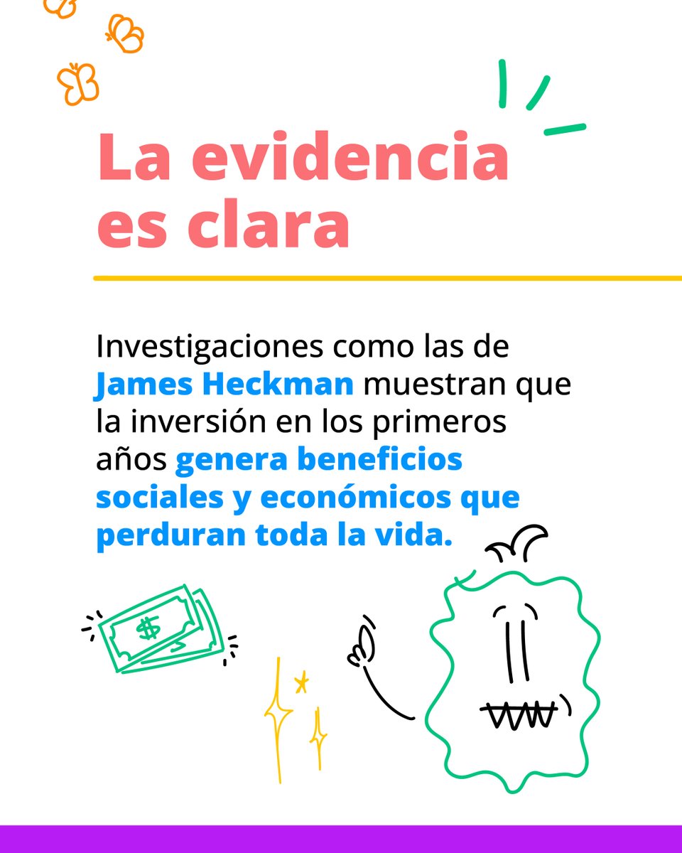 RedPaPaz's tweet photo. Invertir en la primera infancia no es un gasto. Es una de las decisiones más estratégicas que puede tomar un país.
Los primeros años de vida son determinantes para el desarrollo del cerebro, el aprendizaje, la salud, la nutrición y la forma en que niñas y niños se relacionan con el mundo.
Cuando Colombia invierte temprano, reduce brechas, previene desigualdades y construye mejores oportunidades desde el inicio.
Por eso, la primera infancia debe ser una prioridad real en el próximo Plan Nacional de Desarrollo: con recursos, metas y acciones concretas.
Conoce y firma el Minifiesto por la Primera Infancia en https://t.co/3T3xvfSQ81