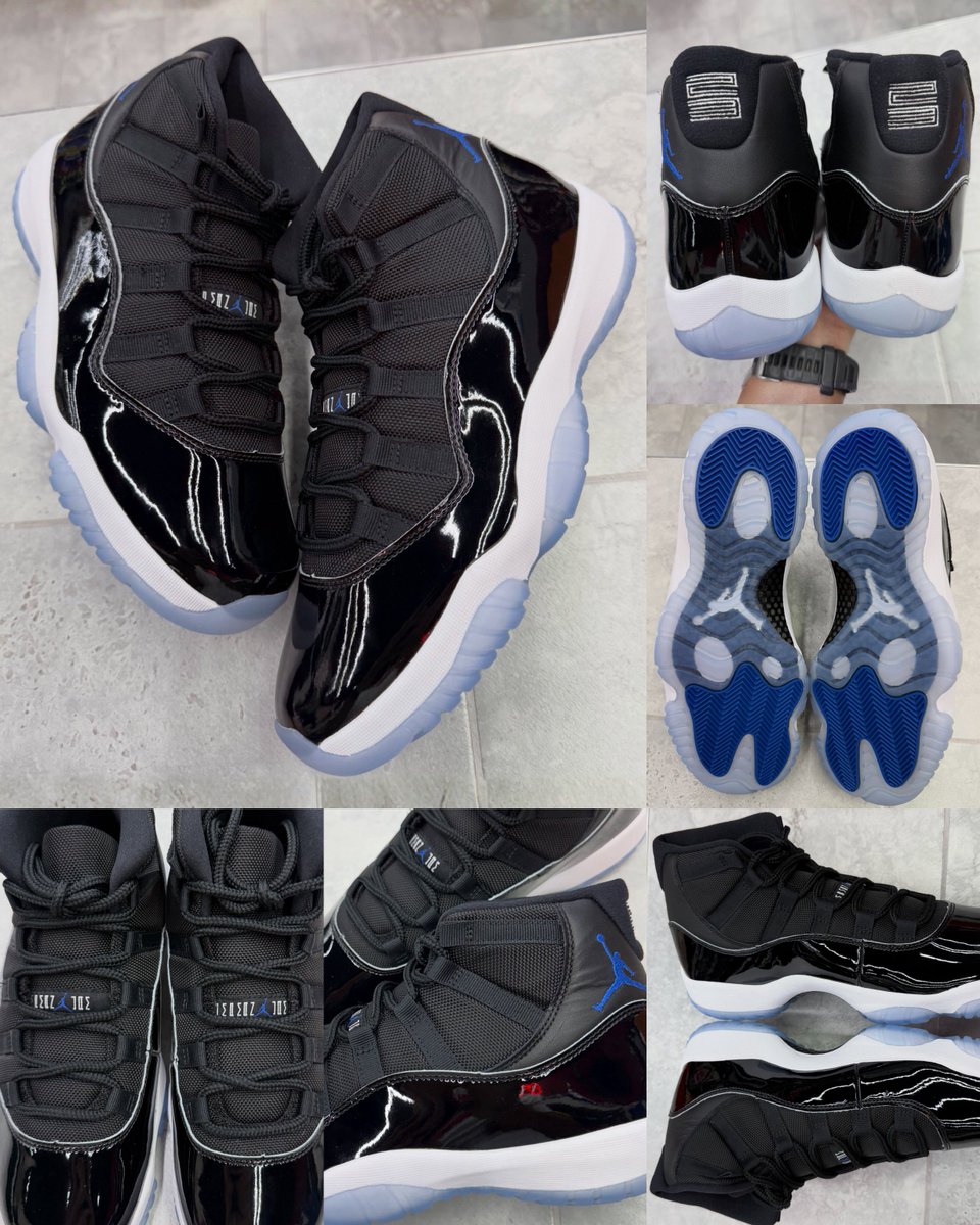 zSneakerHeadz's tweet photo. IN-HAND LOOK at the 2026 Air Jordan 11 “Space Jam”
Releasing on December 12 for $235. 🏀🌌 https://t.co/5jvR3i9Twz